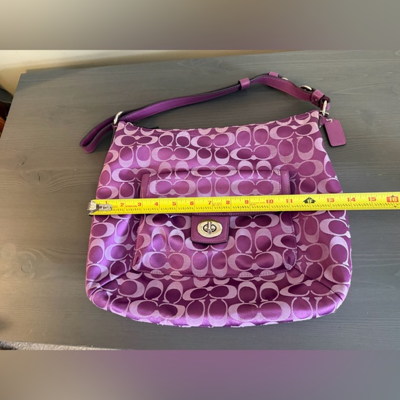 Coach Penelope Signature Sateen Convertible Shoulder Bag - Picture 11 of 12